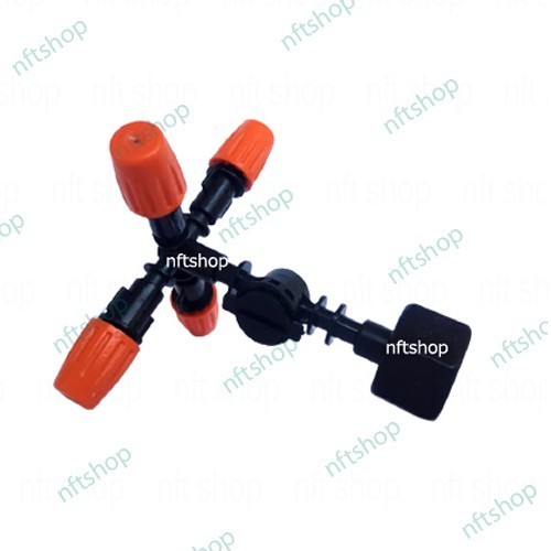 Anti Drip 4 Way Sprinkler Nozzle Drat Dalam 1/2 Inch