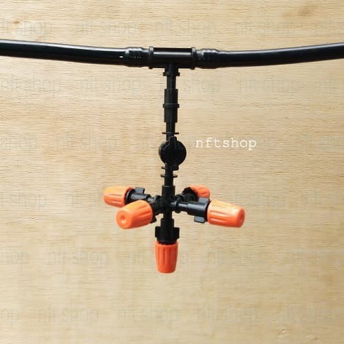 Anti Drip Five Way Sprinkler - Nozzle Misting Tee Selang 12mm