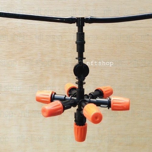 Anti Drip Seven Way Sprinkler - Nozzle Misting Tee Selang 7mm