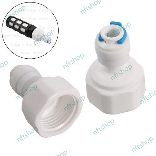 Fitting Female 1/2 Inch Slip Lock Pneumatic 6mm - RO Drat 1/2 ke 1/4