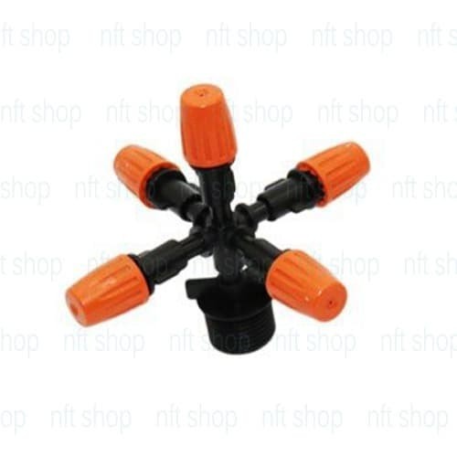 Five Way Sprinkler / Nozzle Misting Dengan Adapter 1/2 Inch