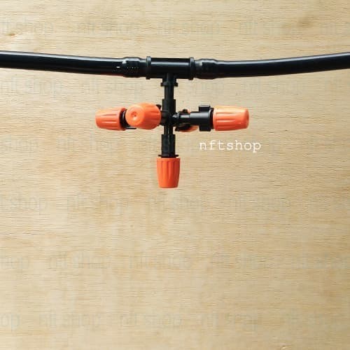 Five Way Sprinkler - Nozzle Misting Dengan Adapter Tee Selang 12mm