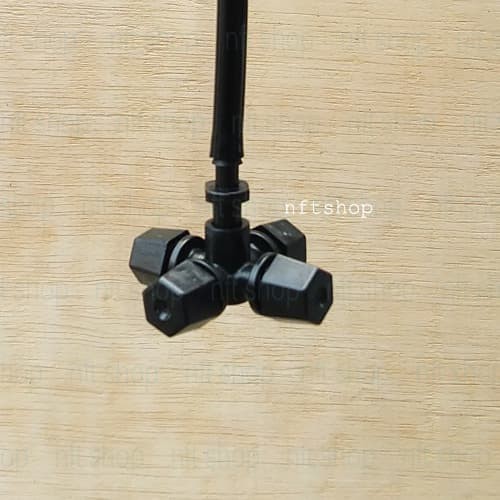 Fogger Sprinkler - Nozzle Mist Sprayer 4 Way Dengan Adapter Selang 7mm