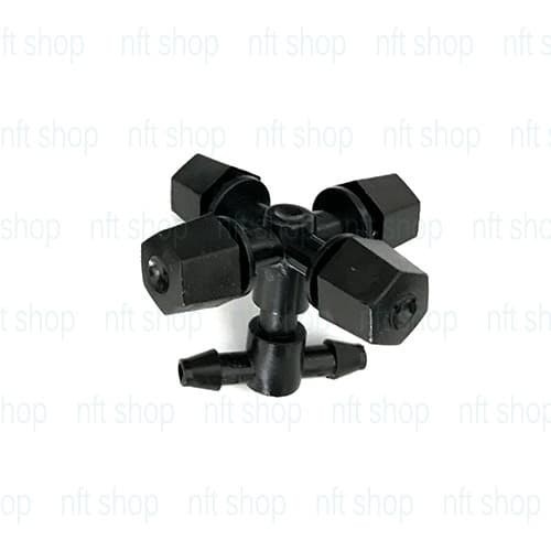 Fogger Sprinkler / Nozzle Mist Sprayer 4 Way Dengan Tee Selang 7mm