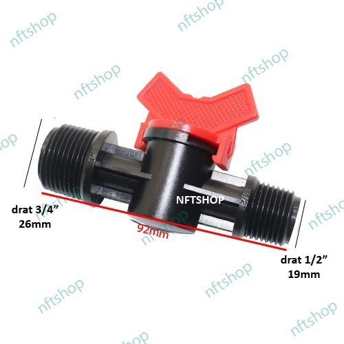 Kran / Valve / Keran Drat 3/4 Inch x 1/2 Inch